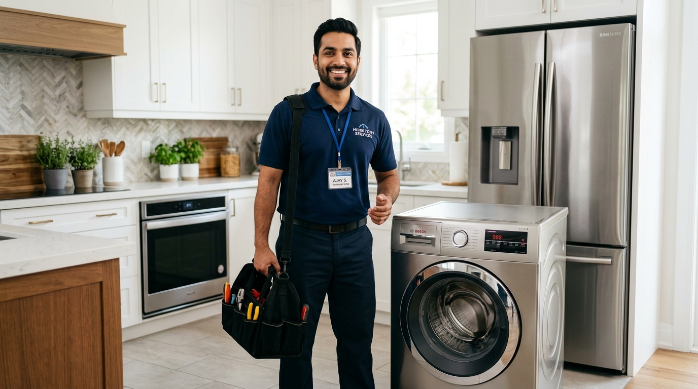 Certified Appliance Repair Expert with Washing Machine and Refrigerator
